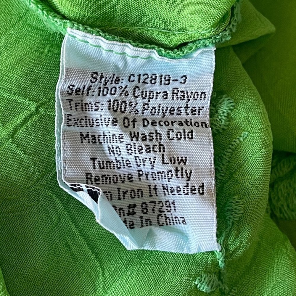 Johnny Was Kelly Cold Shoulder Blouse in Green - Picture 9 of 10